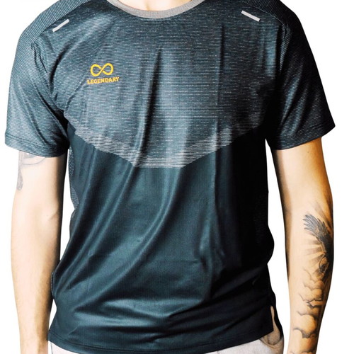 Legendary T-shirt black size L, new, polyester-spandex blend
