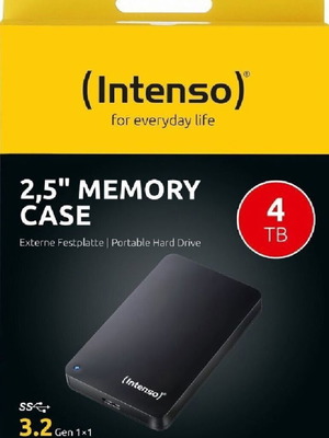 2 запечатани твърди Intenso Memory Case 4TB всеки USB 3.2 2.5"
