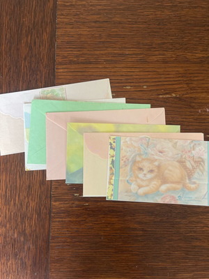 Used correspondence envelopes, pack of 7