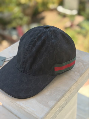 Gucci cap new, black, one size adjustable