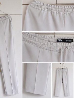 Zara pants like new, size S 36 8, gray, comfortable