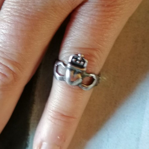 Silver 925 Irish Claddagh Ring new