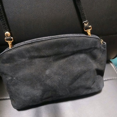 Women's bag like new, black, with detachable strap