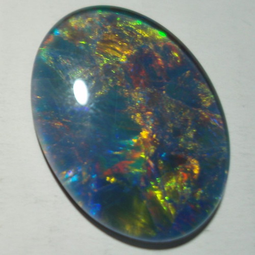 Australlian Opal Opal Doublet 8.75 ct new, size 20x15 mm