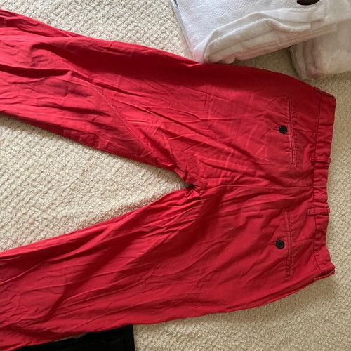 TopMan red slim pants used, size 44 EU