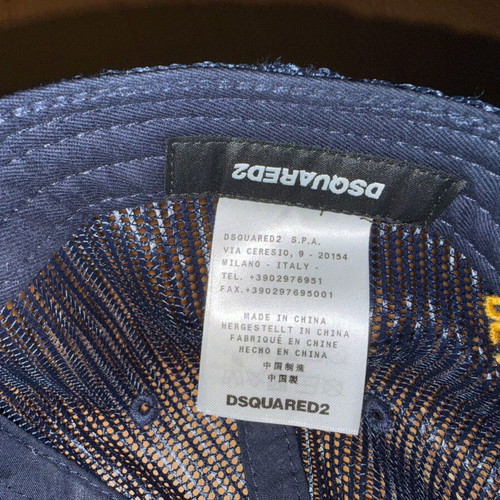 Dsquared2 trucker cap like new, blue denim mesh