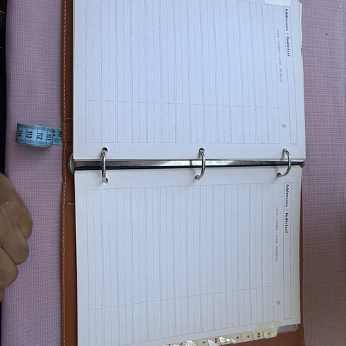Arte & Cuoio Italian leather A4 organizer binder