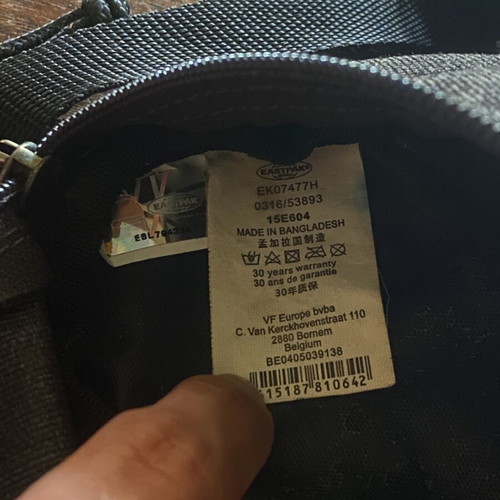 Eastpak waist bag used, grey
