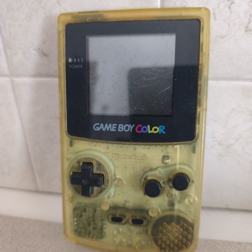 Game Boy Color transparent used, very good condition for its age