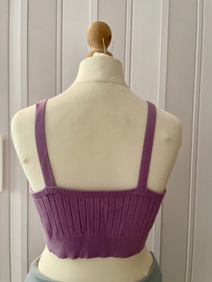 Shein summer top used, purple polyester wool