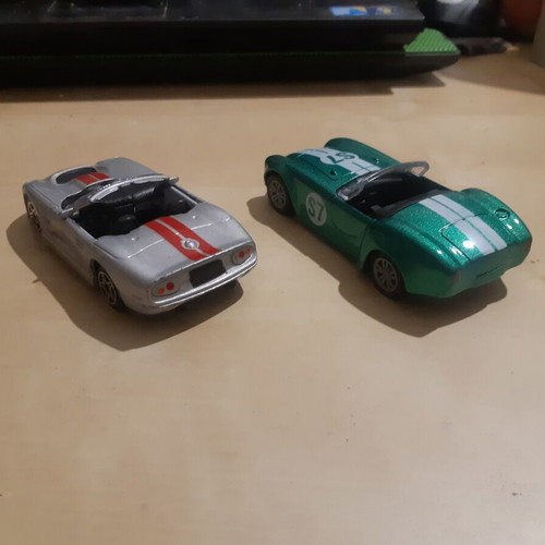 Ford Shelby Cobra Toy 1965 and Ford Shelby Toy 1998, 1/43 scale