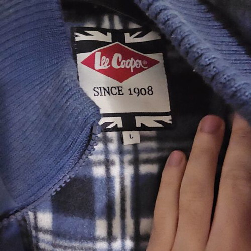 Lee Cooper jacket large like new, black with double zipper