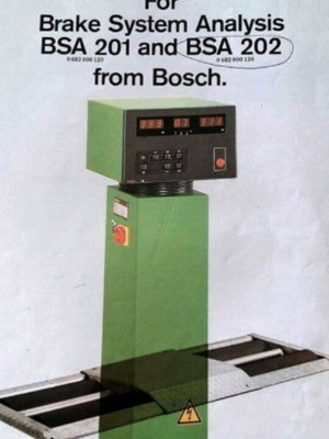 Bosch BSA 201 BSA 202 Digital Brake Tester New with Remote Control