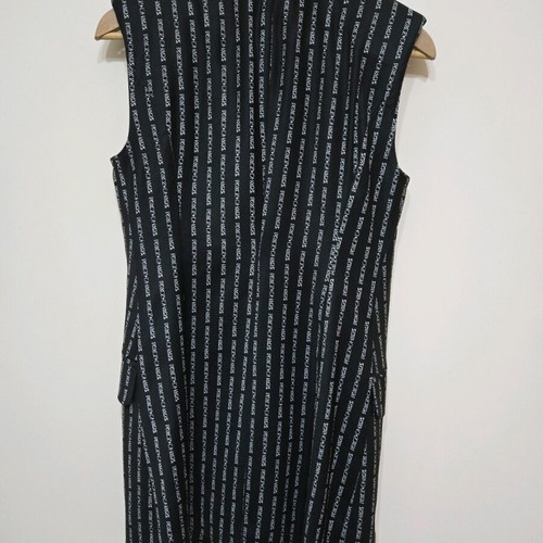 Peace and Chaos set like new, black vest and pants with white stripe