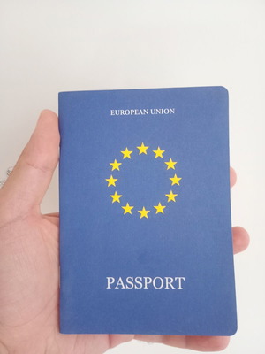 Collectible European Union Passport Memorabilia 2014 new
