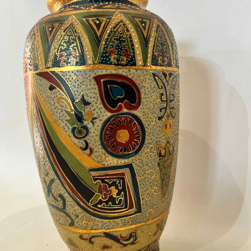 Vintage Japanese Satsuma vase used 29x11