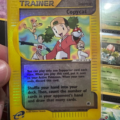 Trainer Copycat card used, pack