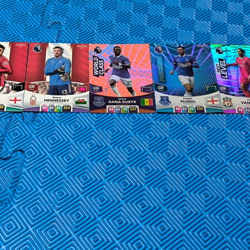 Panini Premier League collectible cards set of 5, like new