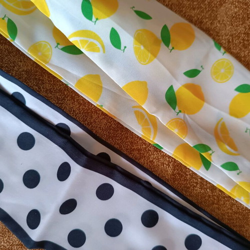Chains for sunglasses with fabric like new, set of 2 pieces