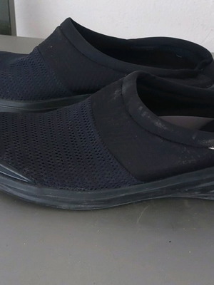 Mules γυναικεία υφασμάτινα μεταχειρισμένα, άνετα, μέγεθος 38, μαύρα