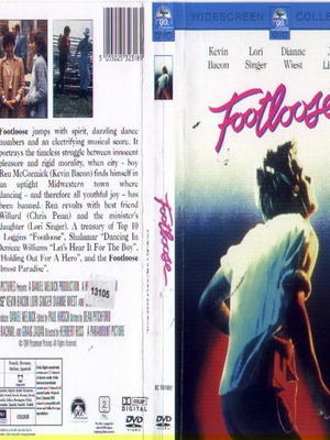 Footloose DVD used with subtitles, comedy, romance, social