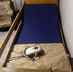 Electric hospital bed with wooden frame, like new