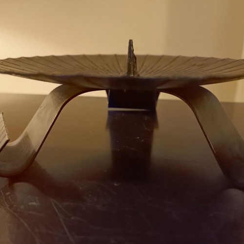 Metal black candle holder for large candles like new, 2 pieces