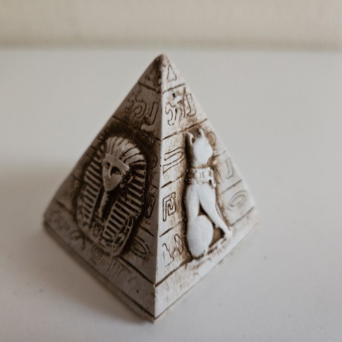 Egyptian stone pyramid decoration, 5-6 cm