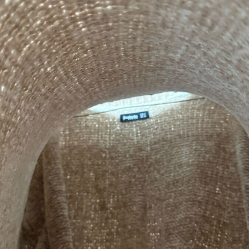 Stradivarius chenille sweater beige light brown