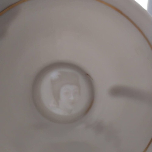 Japanese porcelain tea set with lithophane, new