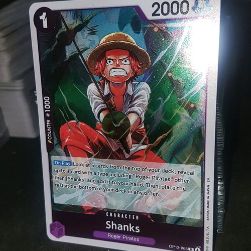 Shanks OP13 Rare Foil One Piece TCG like new