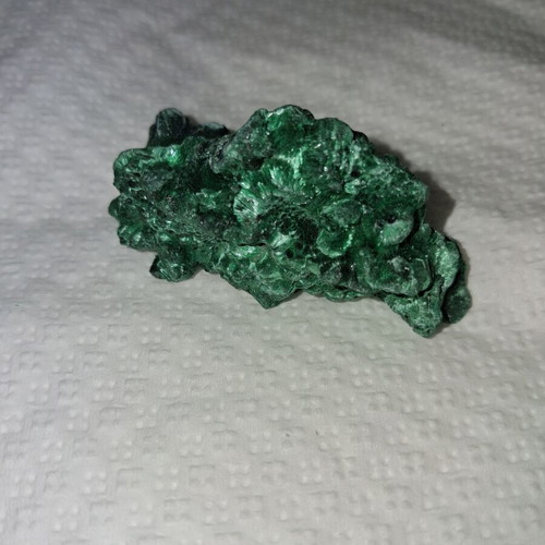 Malachite natural velvet texture, new, fibrous mineral specimen