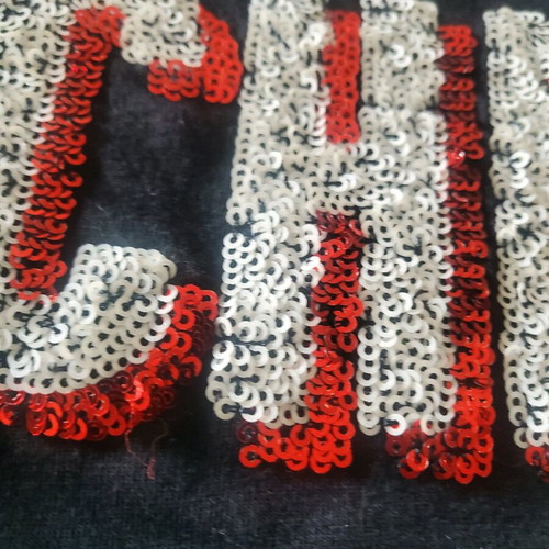 Black Tiffosi blouse with sequins 13-14 years like new