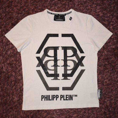 Philipp Plein T-shirt women size XL like new, white and black