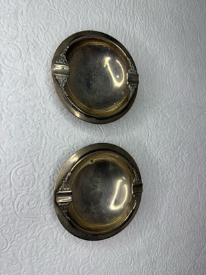 Silver 925 ashtrays used, set of 2