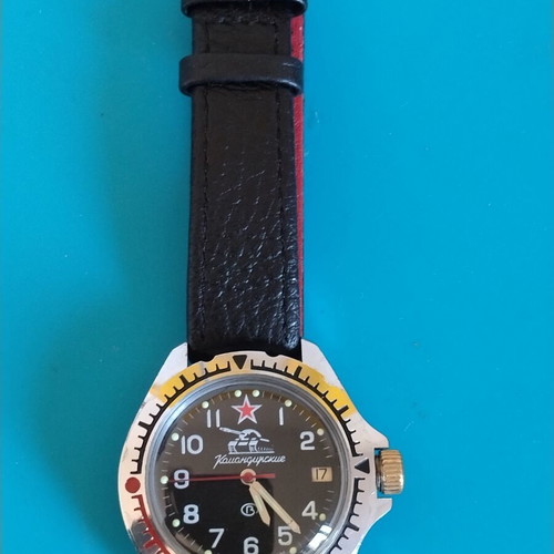 Boctok Komandirskie wristwatch like new, silver