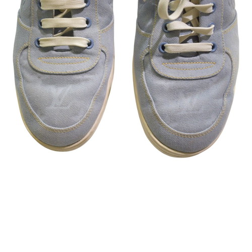 Louis Vuitton Monogram Denim Low-Top Sneakers used, men's size 43.5