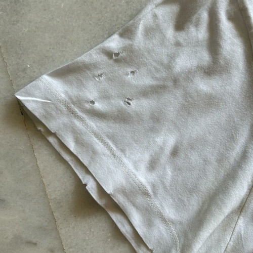 Diesel t-shirt used, white, size M, distressed