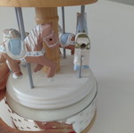 Wooden decorative carousel with music, like new