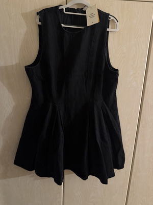 Τζιν φόρεμα plus size καινούργιο από H&M μαύρο και γκρι
