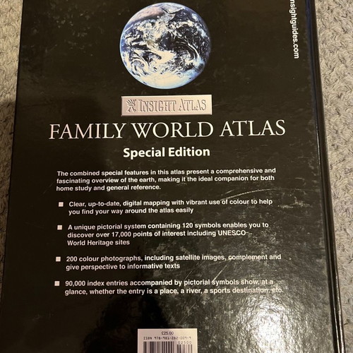 Family World Atlas Special Edition coffee table book like new