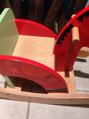 Wooden rocking horse like new for children