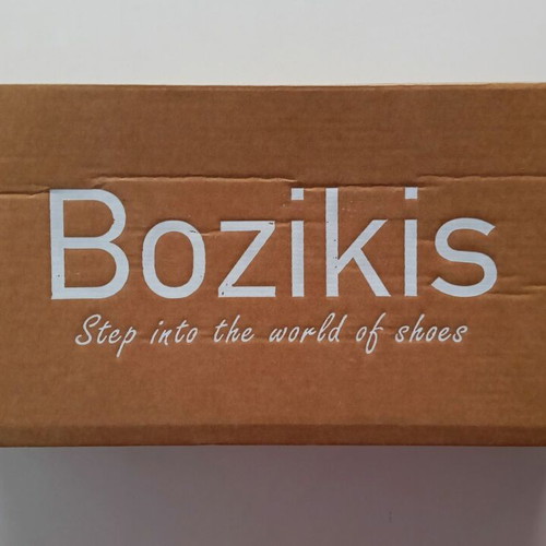 Bozikis Black Leather Sandals with Strass New Size 36