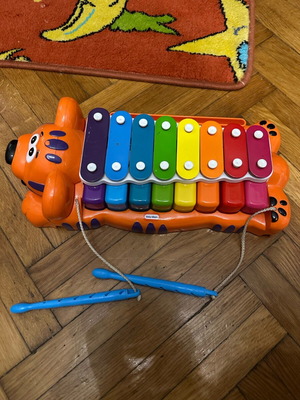 Baby Metallophone and Piano Like New with Dog-Shaped Keys
