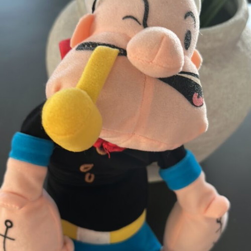 Popeye collectible doll like new, 45 cm height