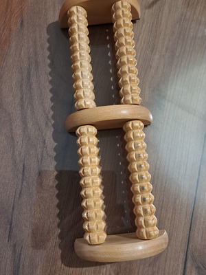Wooden Foot Massager used, rotating for soles
