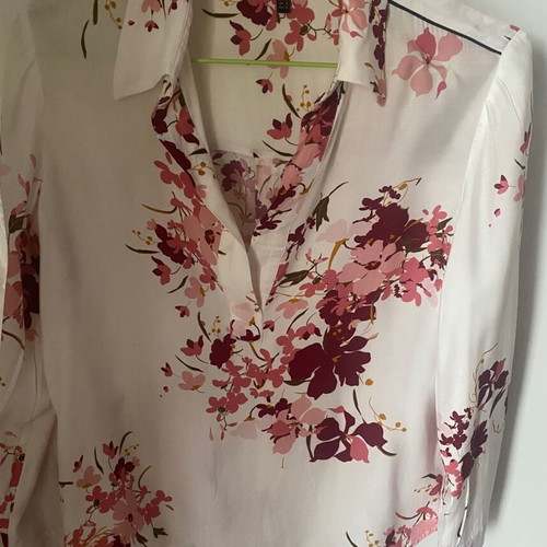 Massimo Dutti shirt like new, size 40, white and pink