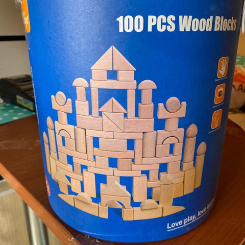 Wood blocks new, pack of 100 pieces