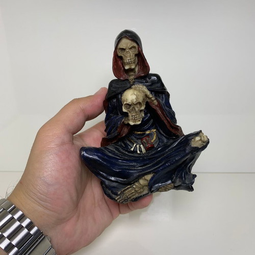 Gothic decorative figure Grim Reaper used, synthetic porcelain