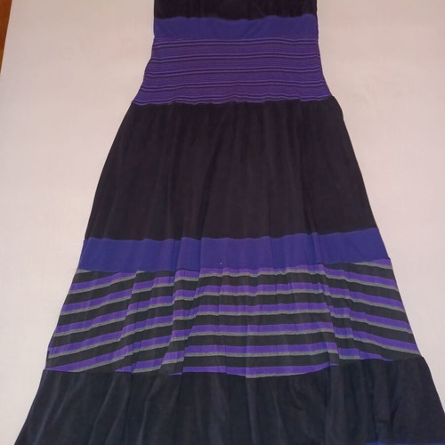 Mat maxi dress with bolero like new, black and purple